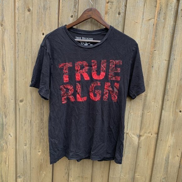 True Religion BIG LOGO T Shirt Large - Picture 3 of 3